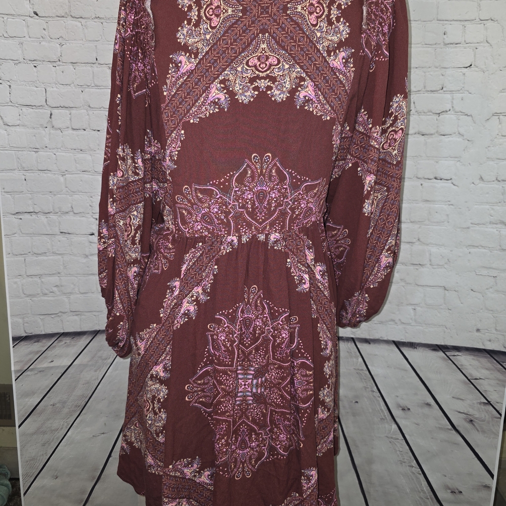Free People "Girl Talk" Printed Tunic Top Size M - Picture 4 of 6